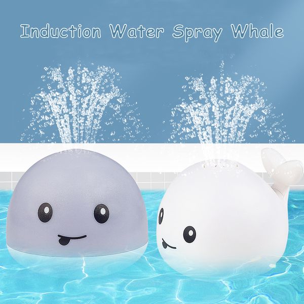 

bath toys electric cartoon whale flashing ball water squirting sprinkler baby bath toy automatic squirting water toddlers bath pool toys 230