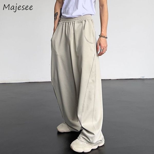 

men's pants casual pants men summer baggy fashion all-match cool high street hip hop trousers american stylish ins teens european bf 23, Black