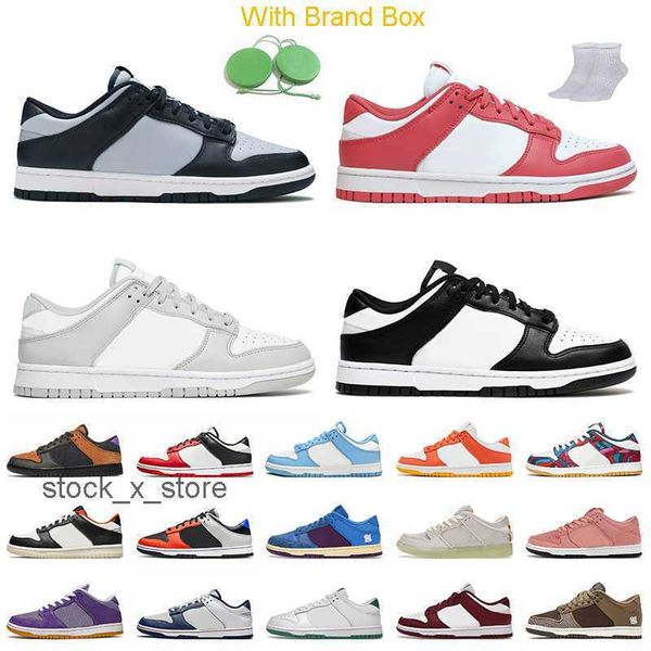 

usually -30days delivered fashion 2022 women mens sb dunks low running shoes georgetown archeo pink grey fog black white unc coa without