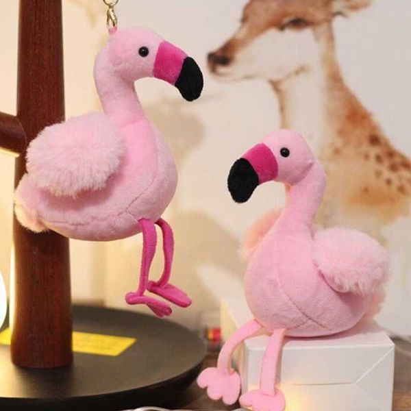 

Wholesale 500 Pcs 15CM Flamingo Bird Keychain Stuffed Animal Wildlife Collectible Soft Plush Doll Toy Birthday Gift For Girl, Multicolor
