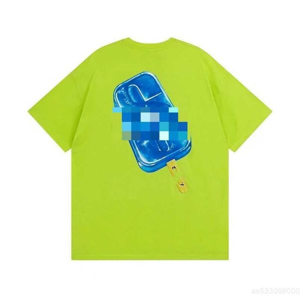 

men's t-shirts designer luxury fashion brand classic mens and womens t shirt ice cream printed alphabet summer high street trend tee a1, White;black