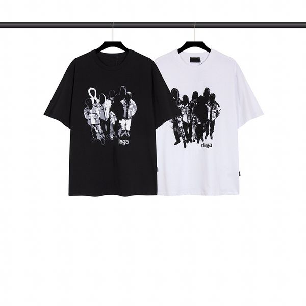 

men's t shirts designer t shirt cotton round neck printing quick drying anti wrinkle men spring summer high loose trend short sleeve ma, White;black