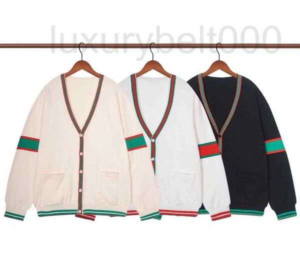 

women's sweaters designer women knit cardigan sweater v neck patchwork cardigans brand loose warm knitwear single breasted pocket autum, White;black