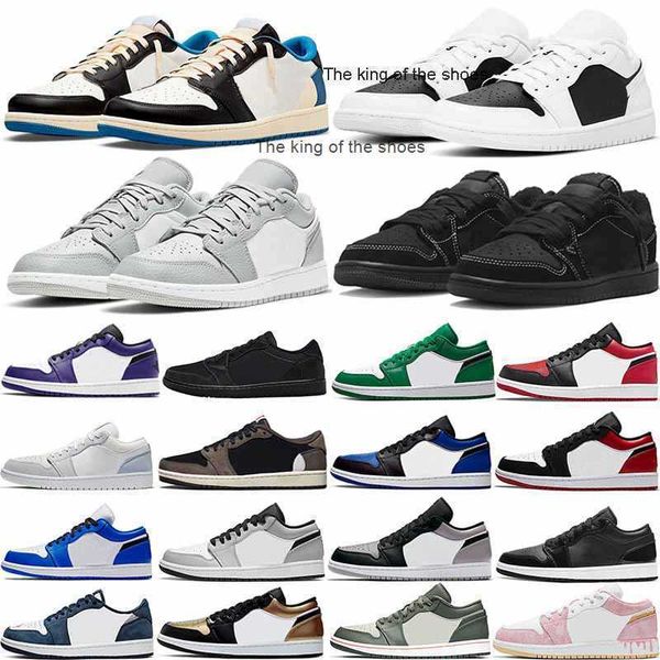 

2023 og2023 og jumpman 1s mens 1 low basketball shoes sports trainer dark mocha designers sneakers university blue fearless obsidian outdoor, Black