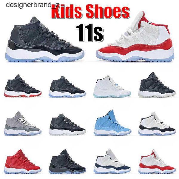 

2023 kids 11s shoes designer basketball jumpman 11 sneakers space jam cherry bred legend blue cool grey 25th anniversary jubilee concord szx, Black