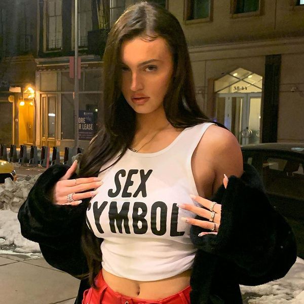 

women's t-shirt y2k aesthetics letter print baby tees 2000s streetwear patchwork o-neck short sleeve summer women's crop cute t-s, White