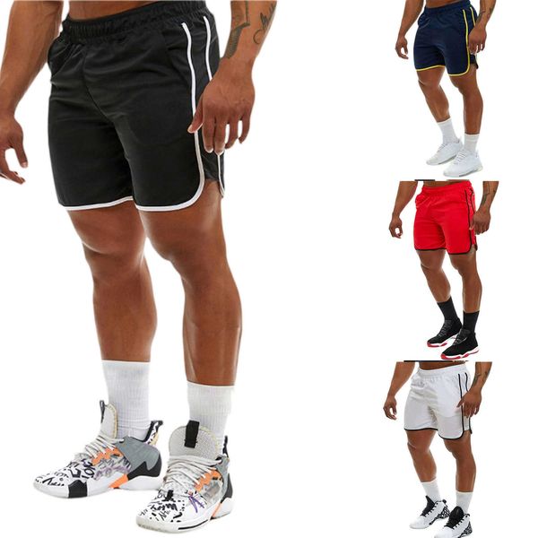 

men's shorts selling new men's quick-drying mesh sports beach shorts, White;black