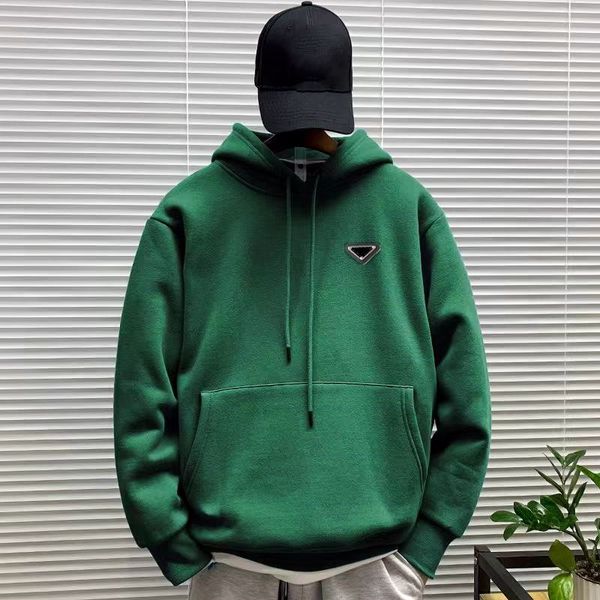 

men's and women's hoodie autumn and winter thickened coats couple's oversized blouses, Black