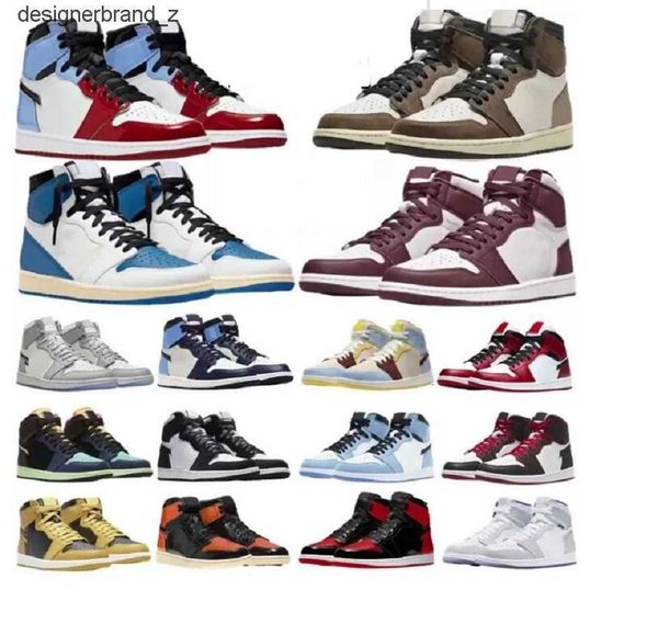 

2023 kids big boy 1 1s basketball shoes jumpman og hyper royal white shadow designer sneakers obsidian university blue unc mid obsidian 2gxt, Black