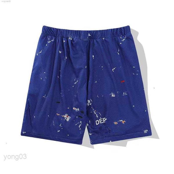 

galleryes depts shorts designer speckled hand-painted classic printed mesh sports summer drawstring caprisjnw5, White;black