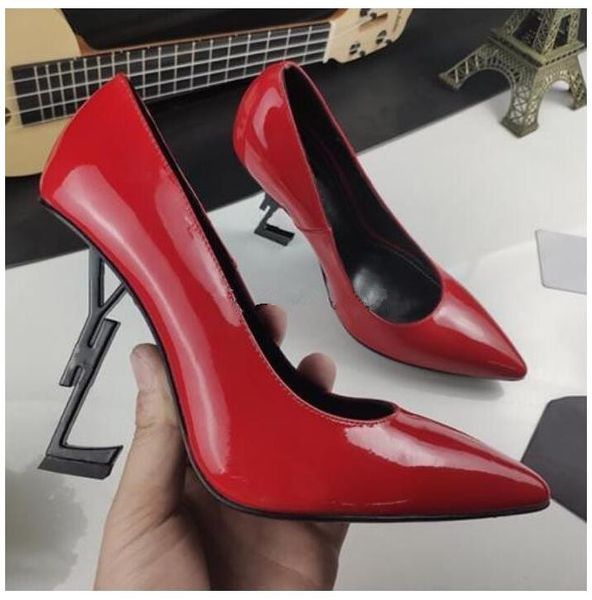 

with box women dress shoes high heels womens shoes designer genuine leather pumps lady sandals wedding black golden gold 10cm heel dunks sli