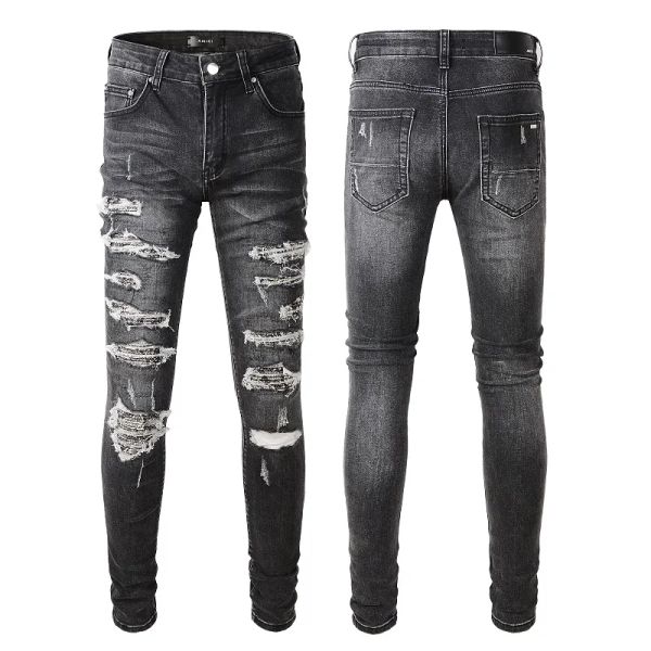 

2023 new arrivals amirs mens luxury designer denim jeans holes trousers jean coolguy biker pants man clothing #852 sbt, Blue