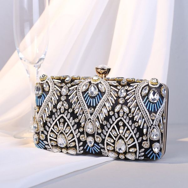 

evening bags women clutch beads wedding wallets with chain diamond party dinner mini drop 230316
