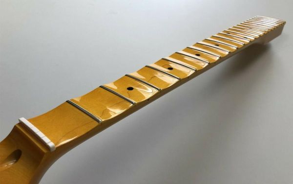 

full scalloped guitar neck 22fret 255inch maple fretboard dot inlay gloss6152674