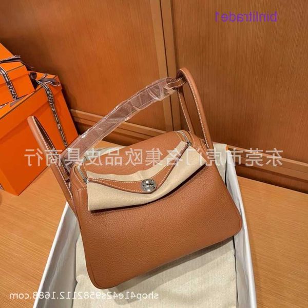 

designer original portable high-defined h cross-body family single-shoulder women's bag lindys mini doctor leather tc lychee grain cow