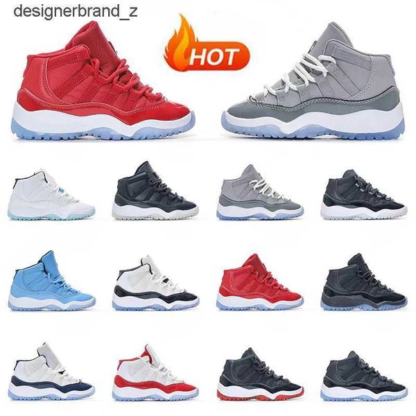 

2023 designer kids 11s basketball shoes jumpman 11 youth toddler children boys sneakers win like cool grey legend blue space jam 25 0hs5, Black