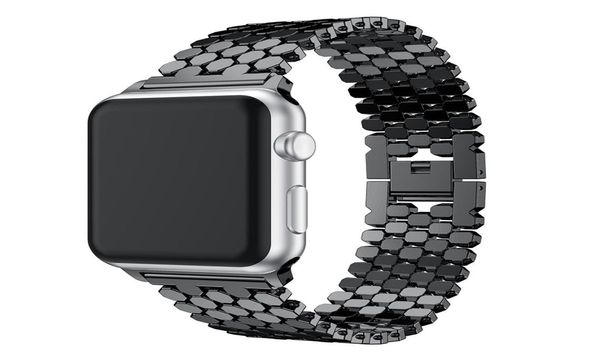 

stainless steel band for apple watch 38mm 40mm 42mm 44mm watchband for apple iwatch series 4 3 2 1 strap bracelet belt7203693, Black;brown