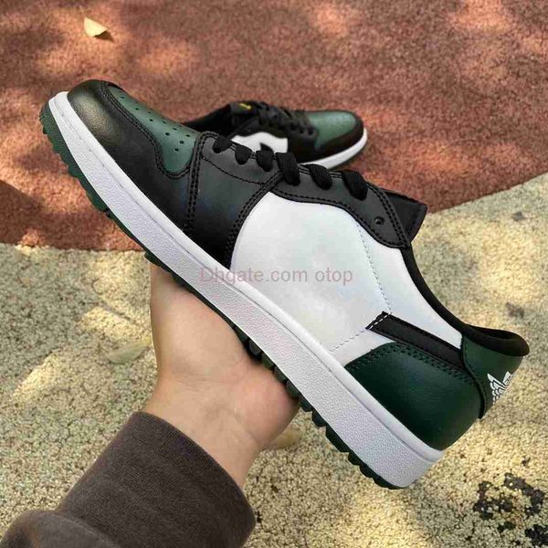 

1 low golf noble green womens mens sports shoes black noble green white pollen footwear sneakers shoes dd9315-107 for size eur 36-46