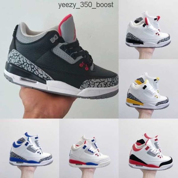 

kids shoes boys basketball 3s jumpman 3 sneakers girls boy toddlers game chicago designer kid sneaker athletic infants scotts melody mid w7r, Black