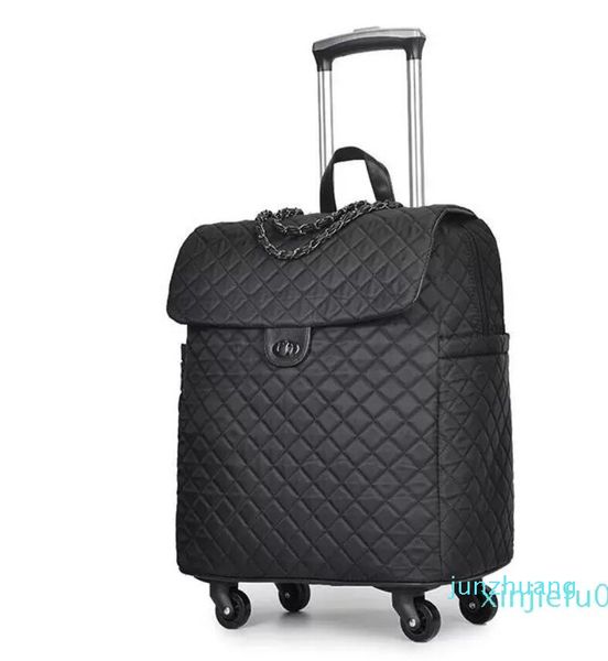 

chan nel bag bags brand women duffel wheeled luggage bag cabin travel trolley on wheels rolling for woman suitcase 2023