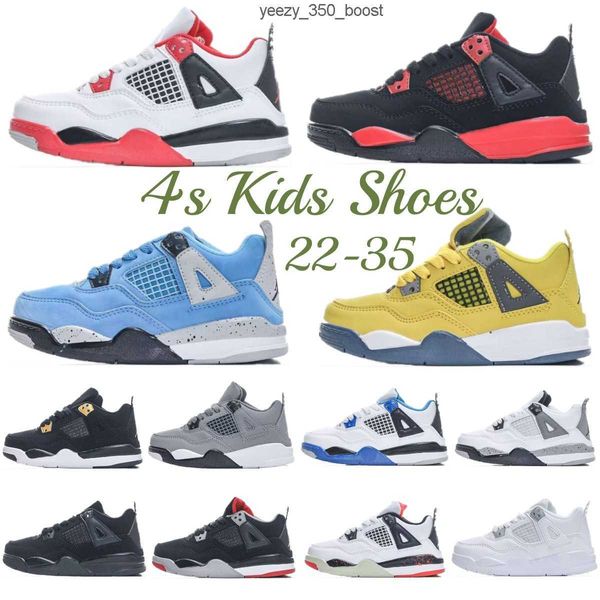 

basketball baby kids shoes 4 4s black sneakers boys cat designer military trainers kid youth toddler infants runner shoe athletic outdoor 1c