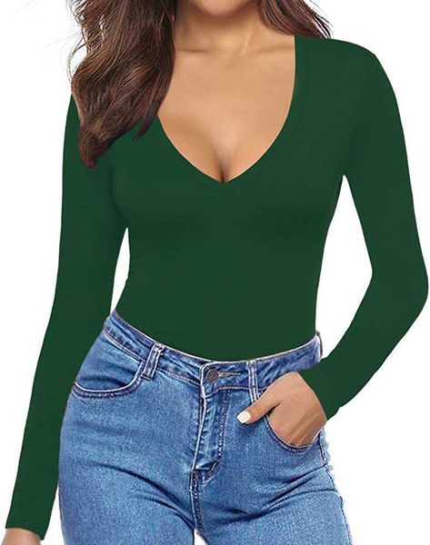 

t-shirt for womens blouses v neck short sleeve and long sleeve slim fit t-shirt tunic teenq5f, White