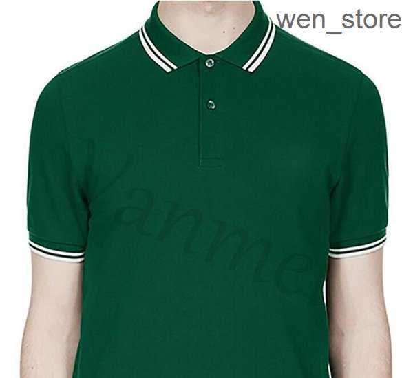 

2023 16color men classic perry polo shirts cotton leaf embroidery summer casual polos striped collar london fred tees 7 pcwg, White;black