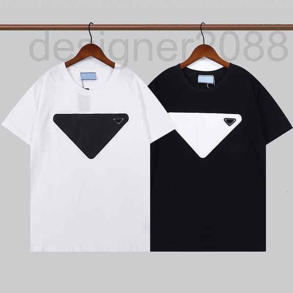 

men's t-shirts designer t-shirts summer women's short sleeve fashion classic inverted triangle round neck breathable couple's, White;black
