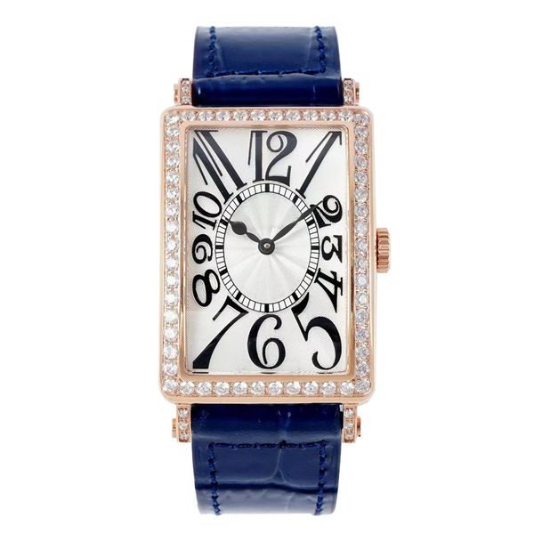 

diamond women watches calfskin strap 316l stainless steel case gold lady watch import swiss quartz movement 26mm luxury dress women's w, Slivery;golden