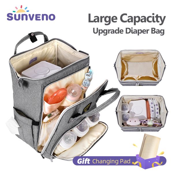 

diaper bags sunveno stylish upgrade diaper bag backpack multifunction travel backpack maternity baby changing bags 20l large capacity 230316