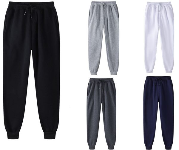 

men's pants brand pants men and women winter casual pants fashion jogging autumn black white sports pants solid color daily sweatpants