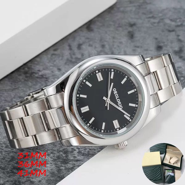

mens designer wristwatch watches automatic mechanical oyster-perpetual stainless steel strap 41 36mm waterproof birthday luxury watch dhgate, Slivery;golden