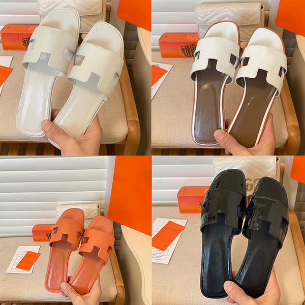 

casual oran women men summer slippers sandals designer luxury female leather flat female outside womens wear 100 matching indoor herma nice, Black