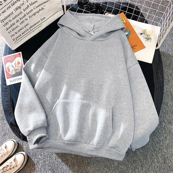 

women's hoodies sweatshirts autumn oversized sweatshirt printed and solid kawaii hoodies for women clothes hoody female women's ho, Black