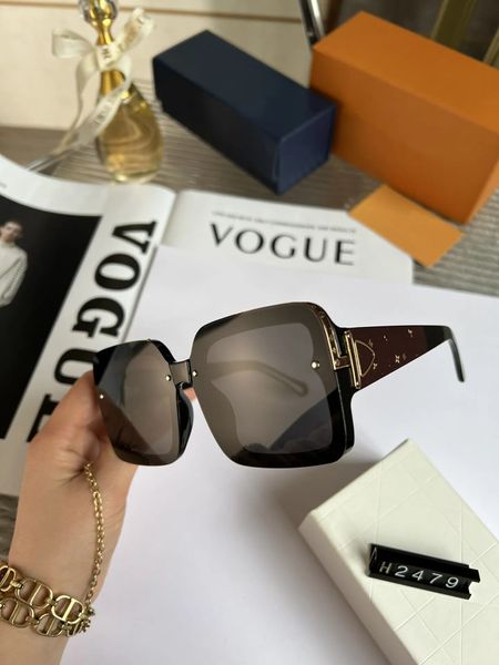 

Designer LOU VUT luxury cool sunglasses Luxury MILLIONAIRE sunglass full frame Vintage for women men Shiny Gold Hot sell plated Top 2479 with original box