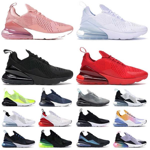 

270 mens womens running shoes 270s triple black white navy blue po bule cool grey barely rose pink red men women sports sneaker279w