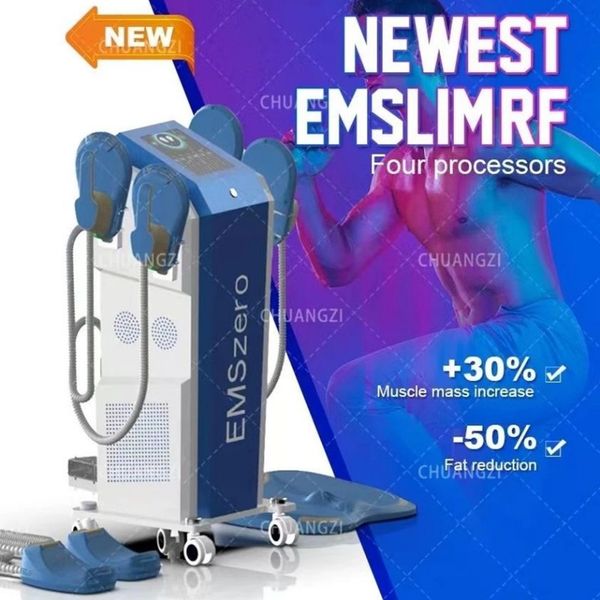 

emszero high frequency hiemt muscle building body slimming machine 5 handle 14 tesla 6500w ems sculpt machine