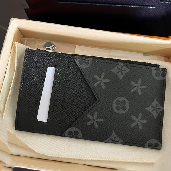 

women's wallets key card holders brown flower long purse m30271 coin genuine leather 4 card slots holder luxurys designers men classic, Brown;gray