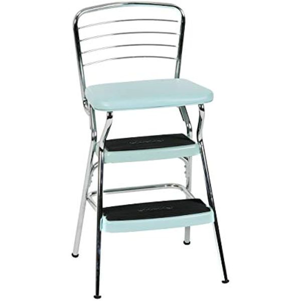 

cosco 11140tea1e stylaire chair and step stool teal canopy chair