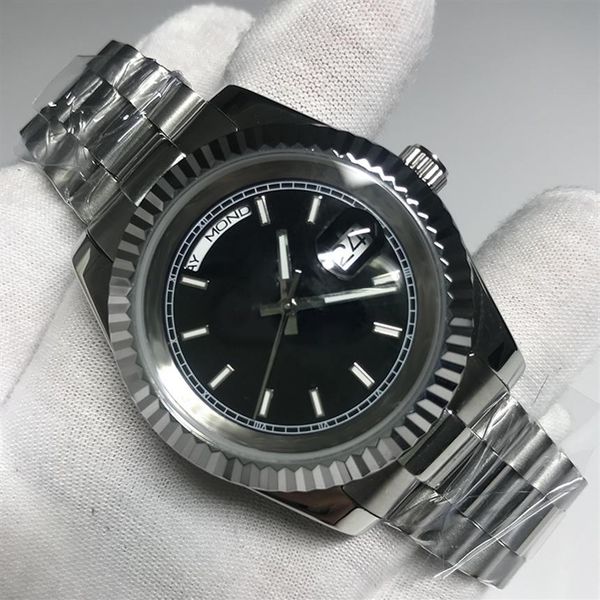 

new fashion men's sport watch 18k gold daydate series 40mm gold dial 2813 automatic movement sapphire original c268v, Slivery;brown