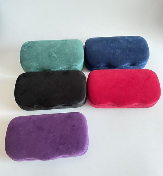 

brand men women sunglasses case glasses box black purple blue velvet eyewear eyeglasses protective6833250