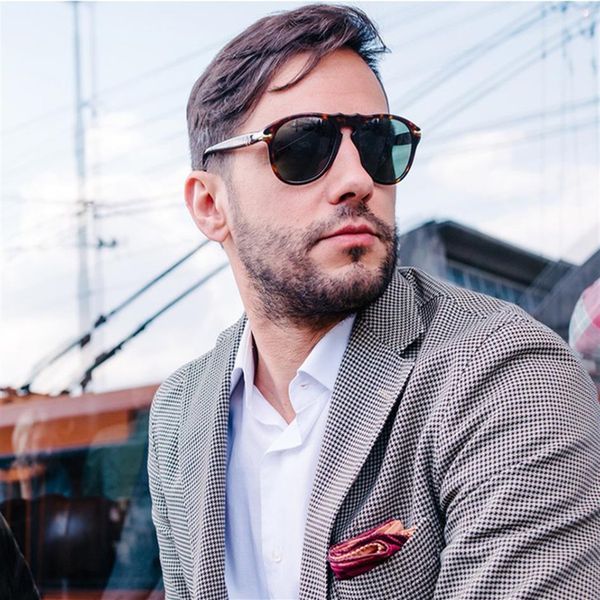 

luxury classic vintage style polarized sunglasses men driving brand design sun glasses oculos summer sunglasses for men232o, White;black