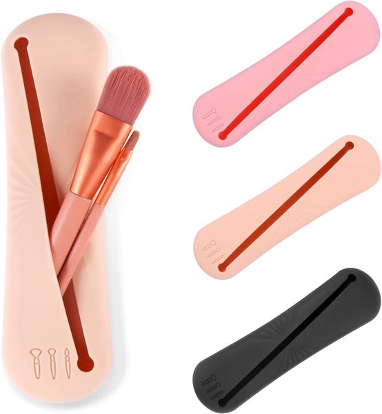 

silicone makeup brush case cosmetic holder portable cosmetics brush storage bag