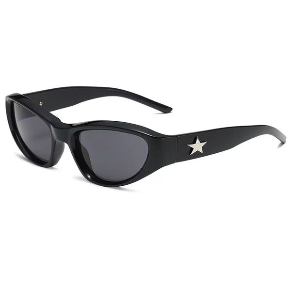 

star fashion designer vintage sunglasses men women sun glasses goggle beach adumbral, White;black