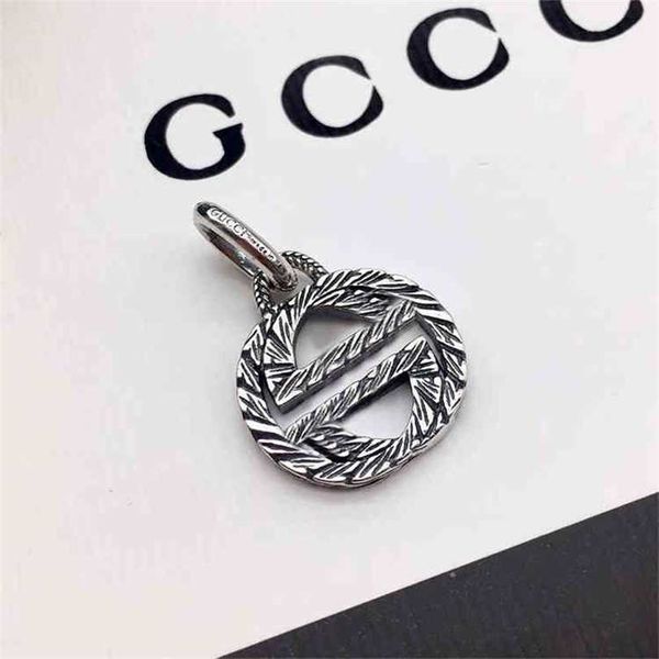 

necklace 2023 new family's new thread titanium steel pendant silver couple necklace