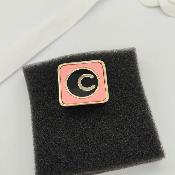 

2023 luxury quality charm punk band ring with black and pink color in 18k gold plated have box stamp ps7614a, Silver