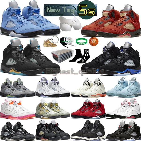 

5 basketball shoes for men women 5s craft aqua concord unc green bean racer bluebird oreo metallic raging fire red we the jade horizon mens