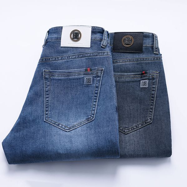 

men's jeans men's stretch regular fit jeans spring fashion casual cotton denim pants male trousers jeans for men 230316, Blue