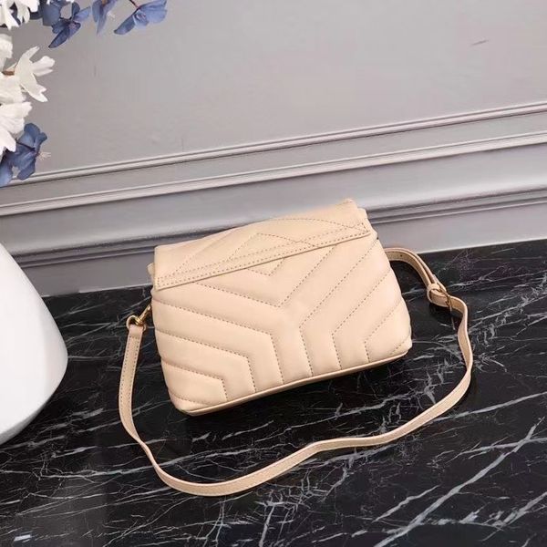 

loulou y bag small size 20cm purse crossbody handbag mini purse lady flap fashion leather bags, Red;black
