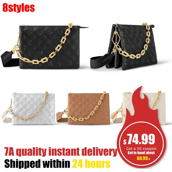

lvity m57790 coussin embossed shoulder bags crossbody famous women's bag pochette mens travel genuine leather handbag totes envelope ho